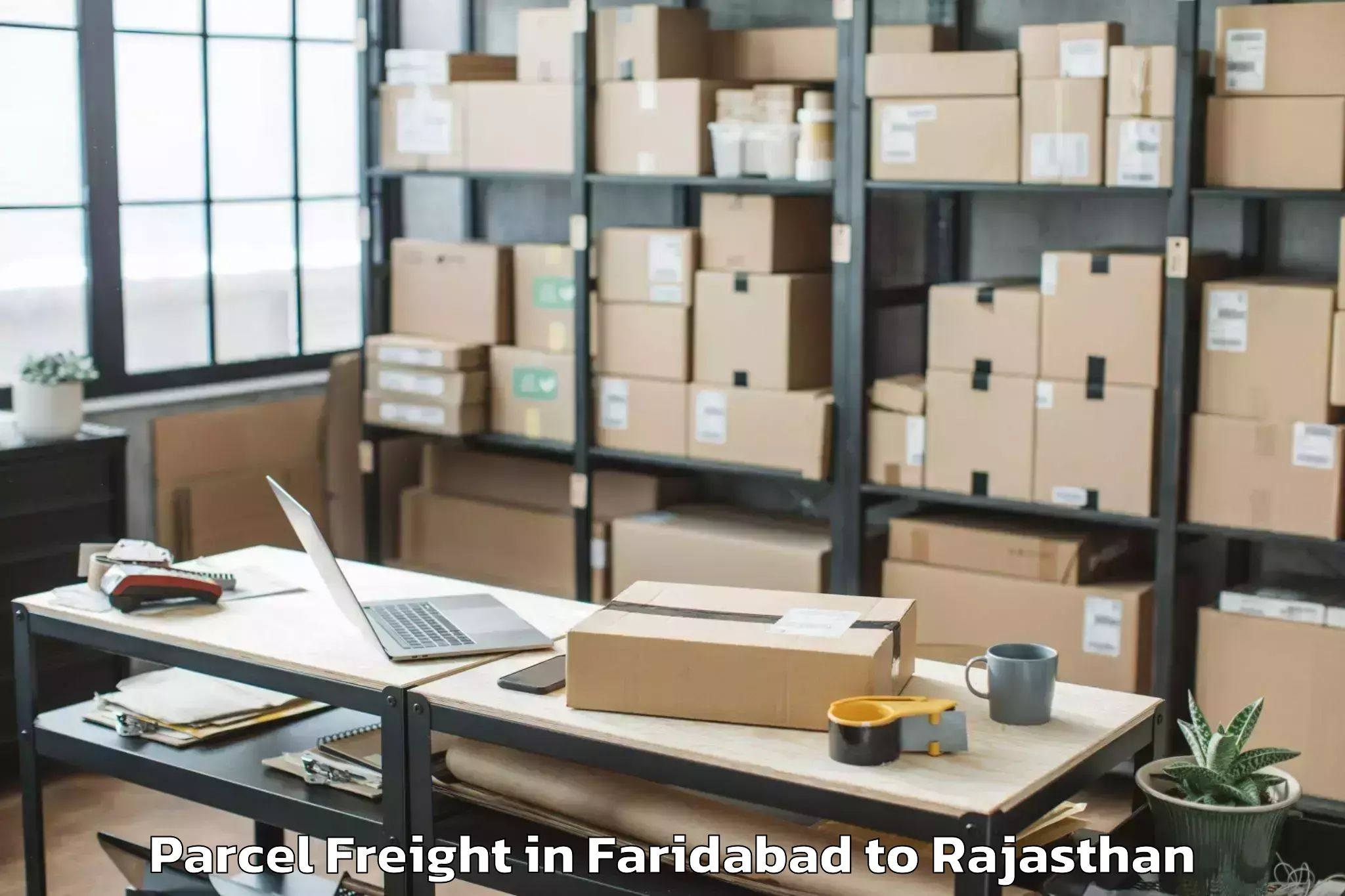 Faridabad to Bhim Parcel Freight